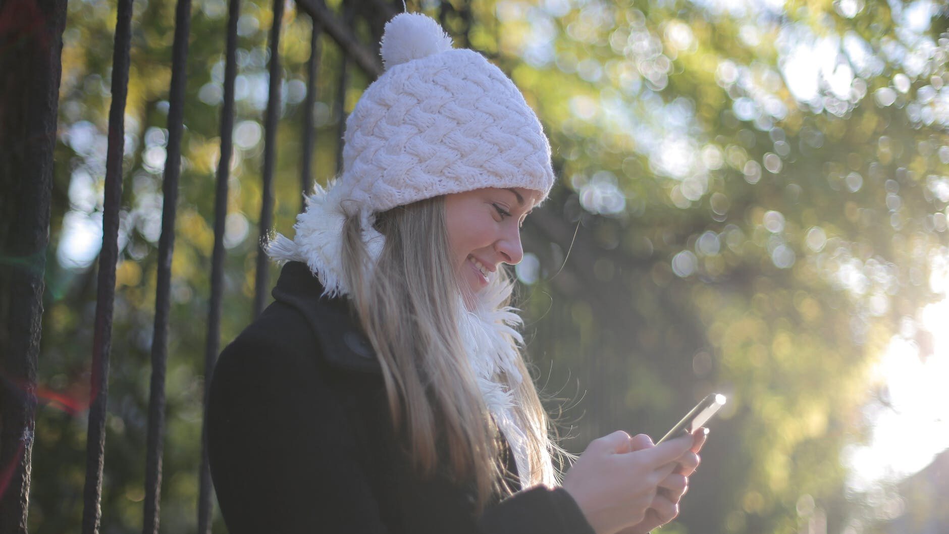 Woman on a smartphone